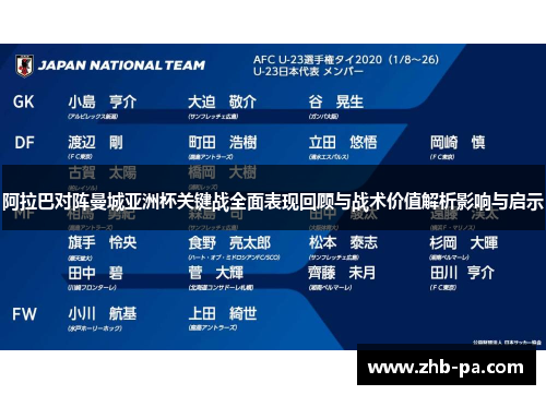 阿拉巴对阵曼城亚洲杯关键战全面表现回顾与战术价值解析影响与启示 阿拉巴对阵曼城亚洲杯关键战全面表现回顾与战术价值解析影响与启示